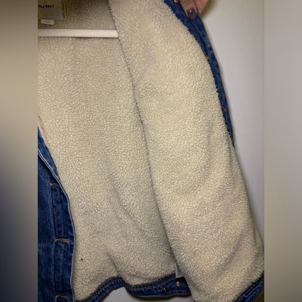 Old Navy Sherpa Jean Jacket - Picture 5 of 7